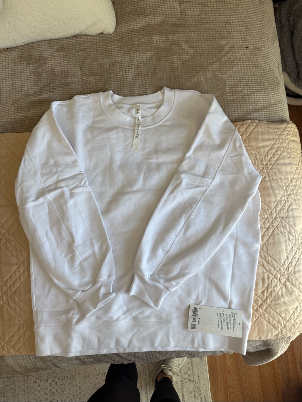 lululemon athletica White Crewneck Sweatshirt
